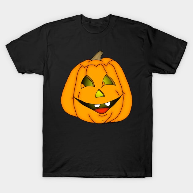 Jack o' Lantern 1 T-Shirt by ButterflyInTheAttic